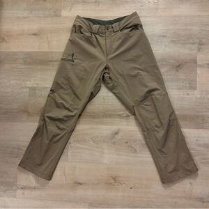 Outdoor Research Voodoo Softshell Pants Mens 34 Hiking Climbing Tech Coyote